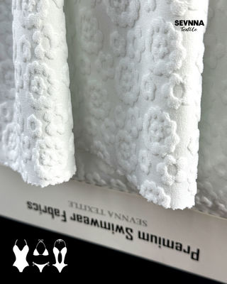 Υφαντό ύφασμα κολύμβησης με υφή 95% Ανακυκλωμένο Πολυεστέρα Υψηλή Αντοχή στο Χλώριο