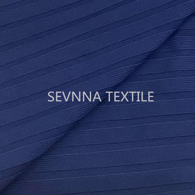 290gsm η ανακυκλωμένη εγκύκλιος υφάσματος Swimwear πλέκει τη ραβδωτή ένδυση παραλιών μπικινιών