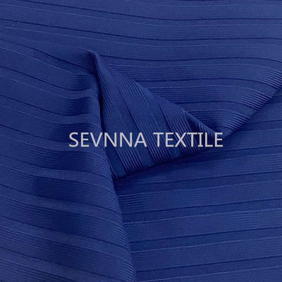 290gsm η ανακυκλωμένη εγκύκλιος υφάσματος Swimwear πλέκει τη ραβδωτή ένδυση παραλιών μπικινιών