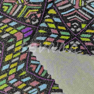 Δυσσωρευτικό Jacquard πλεγμένο διπλό πλεγμένο ύφασμα Καλοκαίρι / Φθινόπωρο Φορέστε ανακυκλωμένες ίνες πολυεστέρα