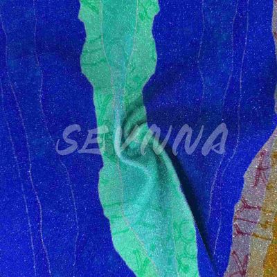 Περιβαλλοντικά φιλικό Jacquard διπλό πλεκτό ύφασμα με μεταλλικό φινίρισμα