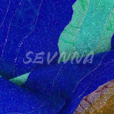 Περιβαλλοντικά φιλικό Jacquard διπλό πλεκτό ύφασμα με μεταλλικό φινίρισμα