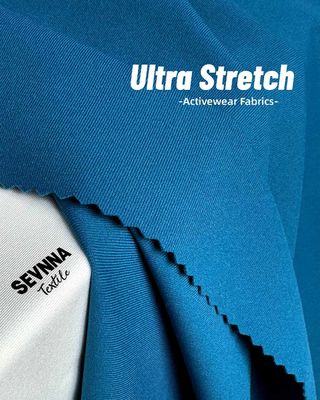 SPF50 Επαναχρησιμοποιημένο ύφασμα Lycra 68%Nilit Softex Nylon FD 32%Υλικό Lycra για φιλικά προς το περιβάλλον ρούχα γυμναστικής