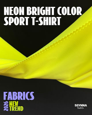 Κίτρινο 152cm πλάτος Polyester Spandex ύφασμα με υψηλή ελαστικότητα