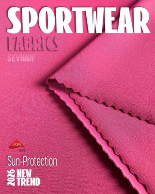 152cm πλάτος Ανακυκλωμένο ύφασμα Lycra σε απλό σχέδιο για φιλικά προς το περιβάλλον ρούχα