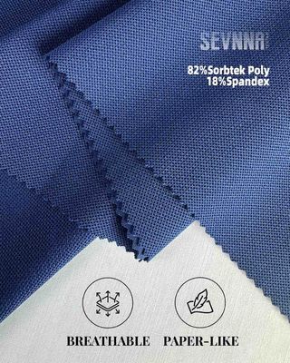 230gm Polyester Spandex υφάσματος Δυνατότητα χρώματος 2-5 βαθμός για performance ρούχα