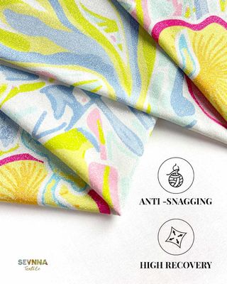 Μέσο βάρος 165cm πλάτος τέντωμα Leggings ύφασμα για δραστηριότητες