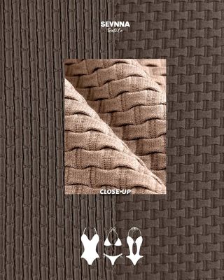 105 εκατοστά Ανακυκλωμένο Νάιλον Spandex Διπλό πλεκτό ύφασμα 360gm