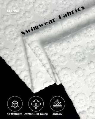 Υφαντό ύφασμα κολύμβησης με υφή 95% Ανακυκλωμένο Πολυεστέρα Υψηλή Αντοχή στο Χλώριο