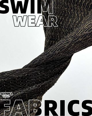 Ύφασμα μαγιό φιλικό προς το περιβάλλον, ανθεκτικό στο χλώριο, με 69% ανακυκλωμένο νάιλον, 20% Lurex και 11% Spandex