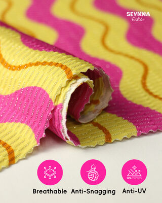 Περιβαλλοντικά φιλικό υλικό ανακυκλωμένων μαγιών με 78% ανακυκλωμένο νάιλον 5% μεταλλικό ασήμι και 17% σπάντεξ