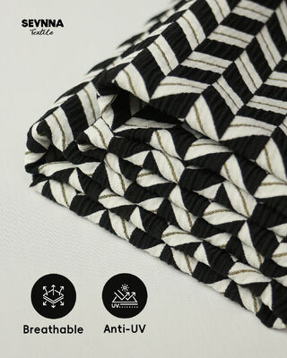 Περιβαλλοντικά φιλικό 260gm διπλό πλεκτό υφασμάτινο Πολυδιάστατο για καλοκαιρινή/φθινοπωρινή χρήση