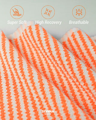 Πρωταθλητικό υλικό κολύμβησης με 95% ανακυκλωμένο πολυεστέρα + 5% σπάντεξ, βάρος 280 γραμμάρια και υψηλή αναπνευστικότητα για μαγιό