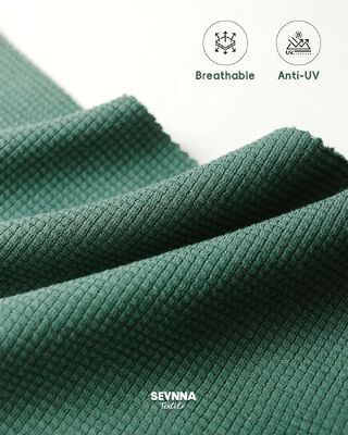 Ύφασμα μαγιό με υφή και υψηλή ελαστικότητα με 95% οργανικό βαμβάκι και 5% σπαντέξ για υψηλή αντοχή χρώματος