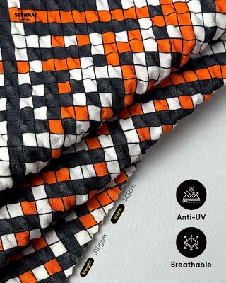 Υψηλή αντοχή χρώματος υφάσματα κολύμβησης με προστασία από τον ήλιο UPF 50+ και 95% ανακυκλωμένο νάιλον