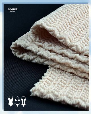 Οικολογικό ύφασμα μαγιό με διπλή ελαστικότητα 130 cm πλάτος και 250 gsm βάρος για βιώσιμα μαγιό