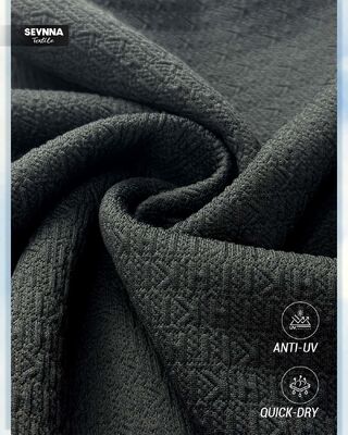 Υψηλής αντοχής στο χλώριο υφασμένο ύφασμα κολύμβησης με 98% ανακυκλωμένο πολυεστέρα και προστασία UPF 50+