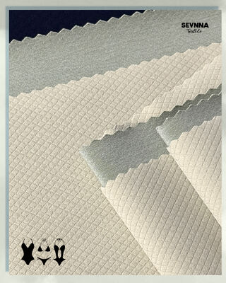 260gm Ανακυκλωμένο πολυεστέρας Jacquard στυλ διπλό πλεκτό ύφασμα για άνετα και ανθεκτικά υφαντικά προϊόντα
