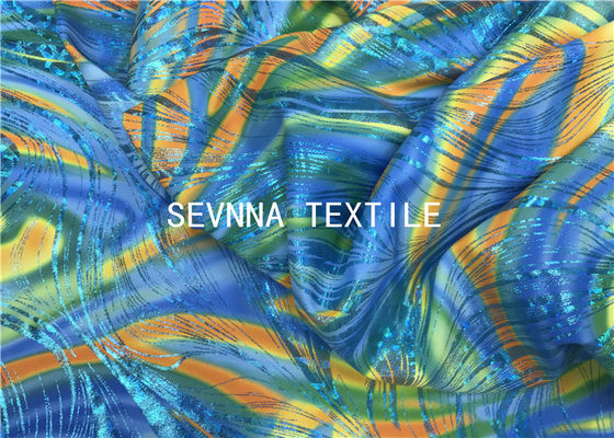 Το χέρι αφής εγγράφου ROICA Spandex αισθάνεται η τυπωμένη ύλη Activewear πλέκει το ύφασμα το έξοχο τέντωμα κρατά θερμό ελεύθερο Cuttable ελαστικό