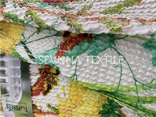 Spandex νάυλον ανακυκλωμένη κρόκη εκτύπωσης Swimwear προσαρμοσμένη ύφασμα πλεκτή