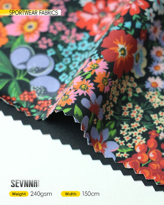 Υδατοαπωθητικό ύφασμα ποδηλασίας με 45% Πολυεστέρα + 35% Νάιλον + 20% Spandex και βάρος 240 GSM για ρουχισμό ποδηλασίας