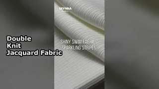 Ανακυκλωμένο πολυεστέρα διπλό πλεκτό ύφασμα με στυλ Jacquard και πλάτος 160cm για οικολογικά συνειδητά ρούχα